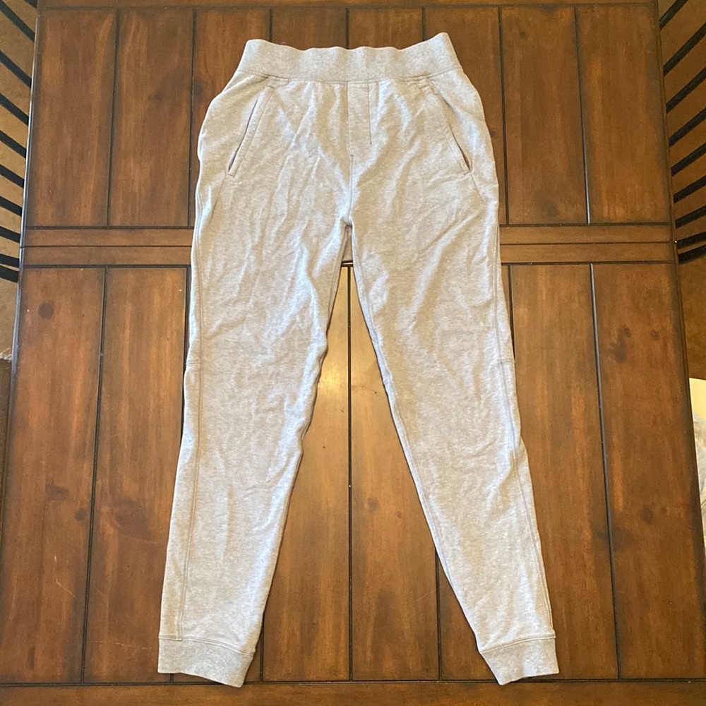 LULULEMON GREY JOGGERS, SMALL, WORN
